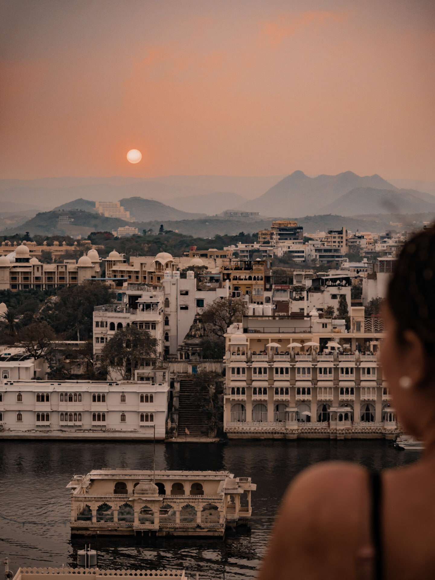 Vue depuis hotel Udaipur