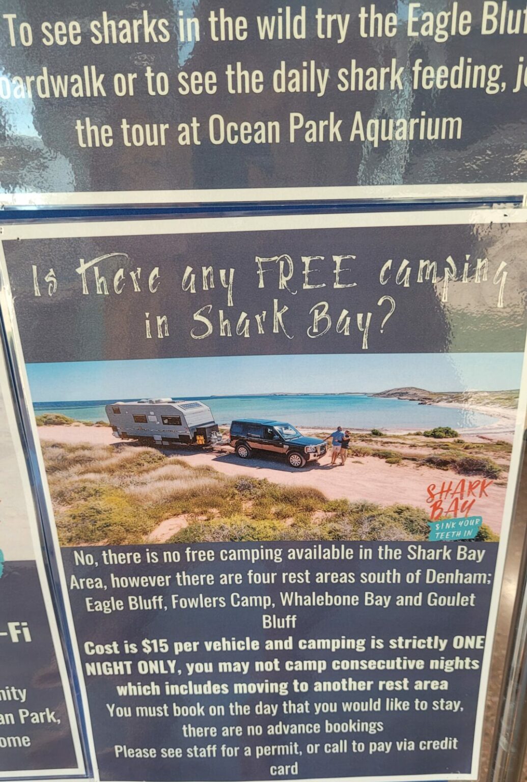 Camper à Shark Bay