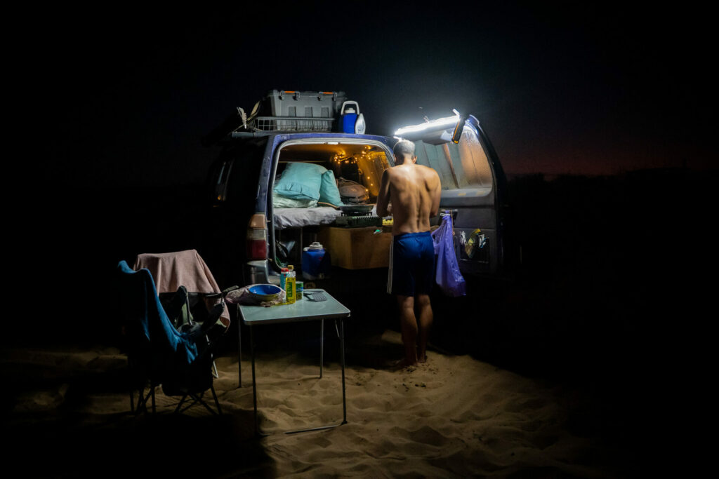 Camper à François Peron